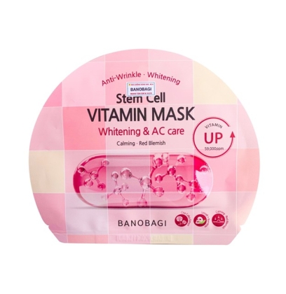 Mặt Nạ Giấy Vitamin BANOBAGI Stem Cell Vitamin Mask - Whitening & AC Care