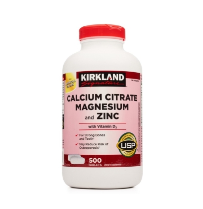 Hỗ Trợ Xương Khớp Viên Uống Kirkland Calcium Citrate Magnesium And Zinc Mỹ