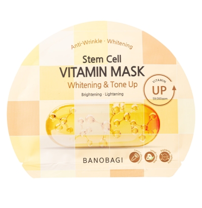 Mặt Nạ Giấy Vitamin BANOBAGI Stem Cell Vitamin Mask - Whitening & Tone Up